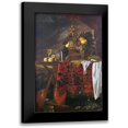 thumbnail image 1 of De Heem, Jan Davidsz 11x14 Black Modern Framed Museum Art Print Titled - A Basket of Mixed Fruit With Gilt Cup, 1 of 5