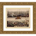 thumbnail image 1 of De Hooghe 23x20 Gold Ornate Wood Framed with Double Matting Museum Art Print Titled - William III Netherlands to England - DeHooghe, 1 of 4