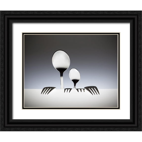De Kogel, Wieteke 14x12 Black Ornate Wood Framed with Double Matting Museum Art Print Titled - You And Me