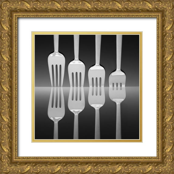 De Kogel, Wieteke 26x26 Gold Ornate Wood Framed with Double Matting Museum Art Print Titled - Forks