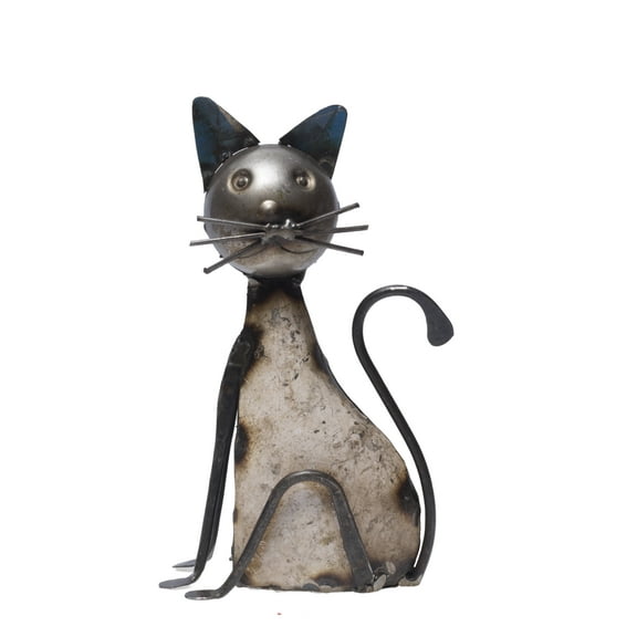 De Kulture Handcrafted Standing Cat Decorative Collectible Figurine Showpiece Ideal for Garden Balcony Terrace Decoration, 4.7X2.7X7.5 (LWH) inches