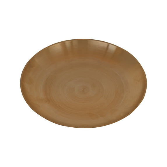 De Kulture Works Bronze Kansa Medium Staple Meal Plate Platter 7x1 DH inches