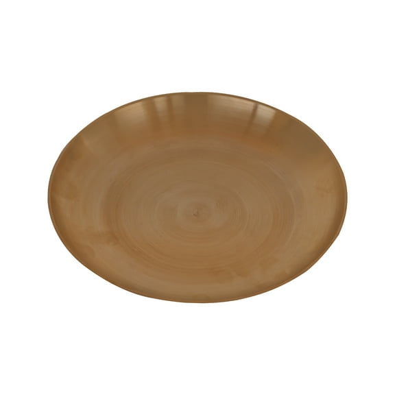 De Kulture Works Bronze Kansa Medium Staple Meal Plate Platter 7x1 DH inches