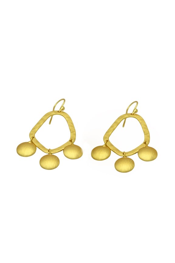 Dangler Gold Plated Hook Earring Jewelry