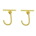 thumbnail image 1 of De Kulture Works English Alphabet J Hand Beaten Brass Stud Earring Jewelry, 1 of 1