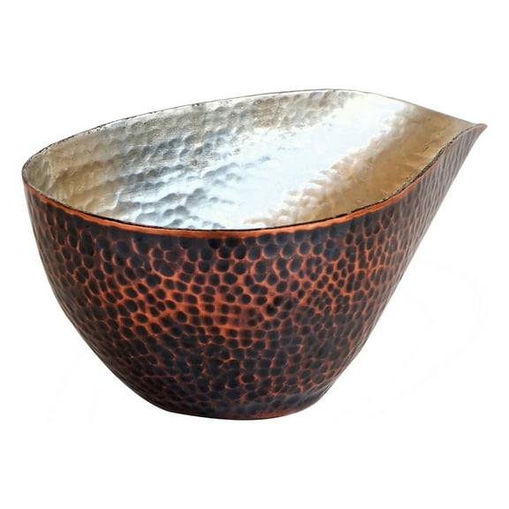 De Kulture Works Hand Beaten Copper Sake bowl and Server For Serving Sake Snacks Serving Bowl 5.5x3.5x 2 (LWH) inches