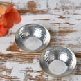 thumbnail image 1 of De Kulture Works Hand Hammered Antique Brass Nut Serving Bowl, Set of 2, 3 inches Diameter, 1 of 4
