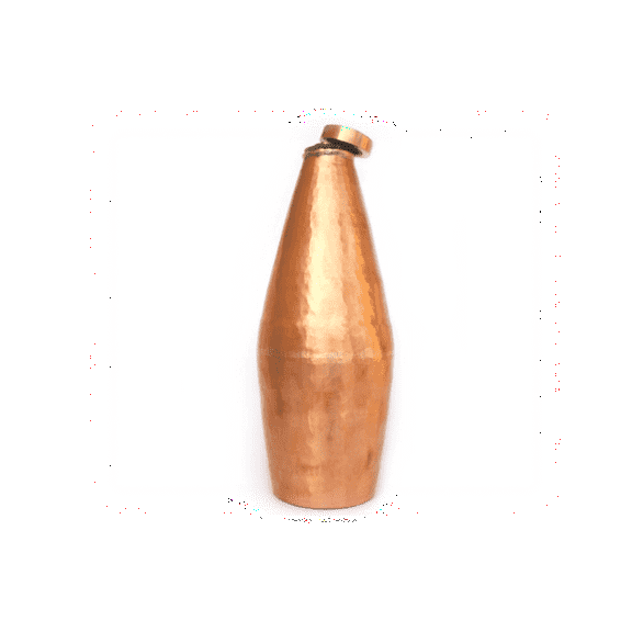 De Kulture Works Vintage Copper Water Bottle with Brass Knob