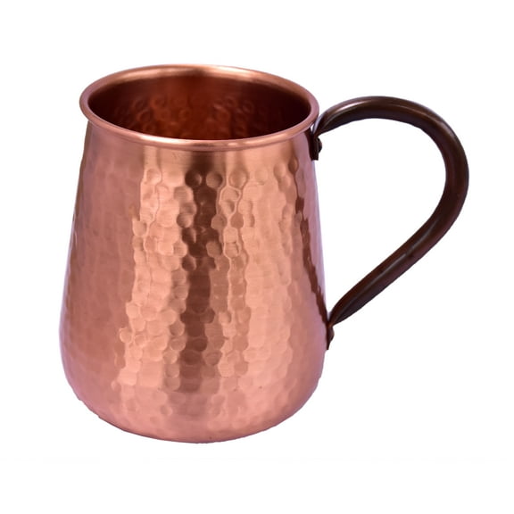 De Kulture Works Handcrafted Pure Copper Mug Moscow Mule Large Mug With Handle Set of 2, 3.0x4.0 (DH) inches