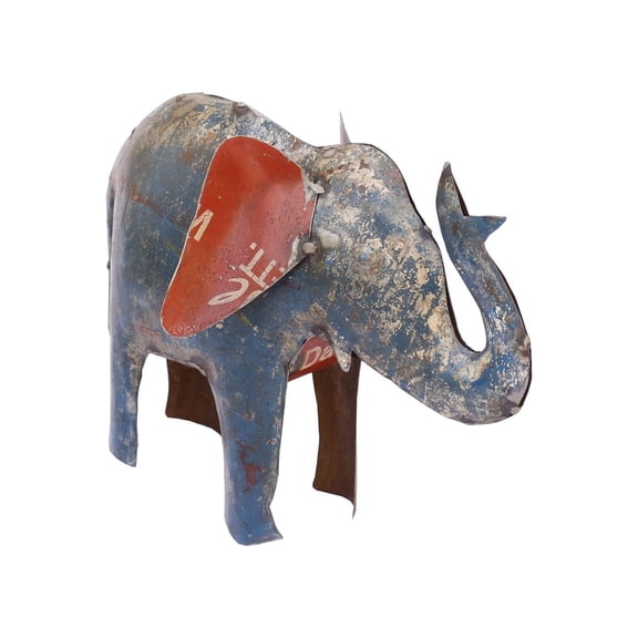 De Kulture Works Iron Elephant Decorative Collectible Figurine Showpiece Holiday Dcor