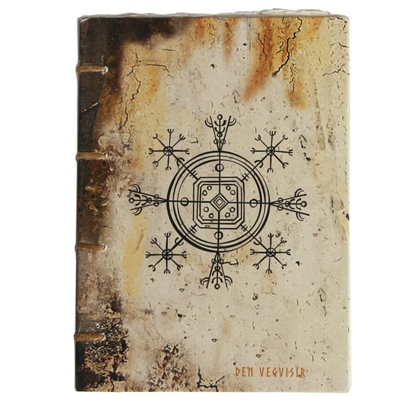 De Kulture Works Journal Den Vegvisir Art / Nordic Sign Travelogue Diary A5 Size, 140 Pages, 125 GSM