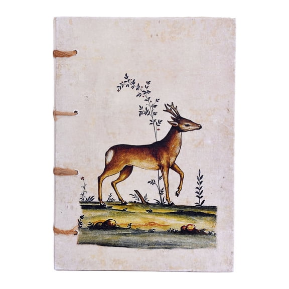 De Kulture Works Journal Vintage Deer ArtWork Travelogue Diary 140 Pages, 125 GSM