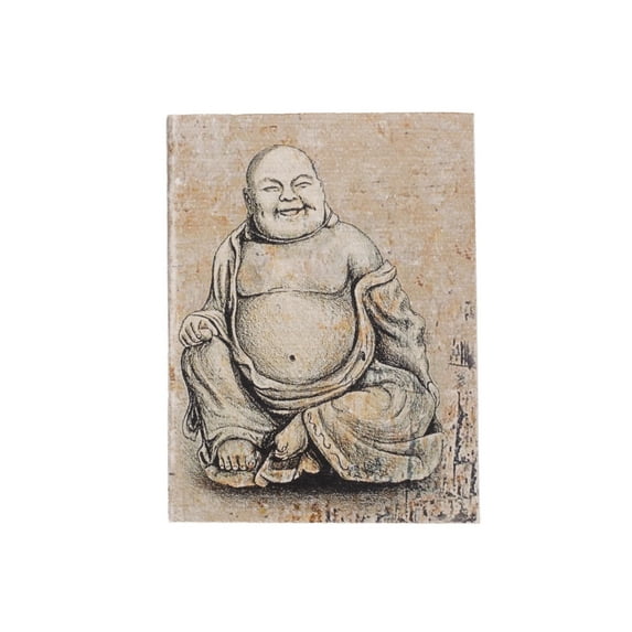 De Kulture Works Laughing Buddha Artwork Pocket Diary, 100 Pages, 125 GSM, Set of 2