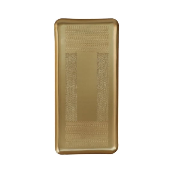 De Kulture Works Long Hand Etched Decorative Serving Tray Centerpiece, 13.0x6.0 (LW) inches