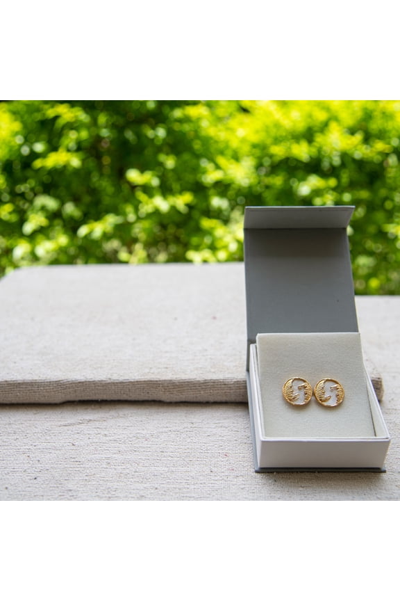 Mother of Pearl Flash Gold Plated Brass Cufflinks Pair for Men Boys Business Gift