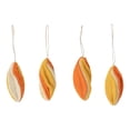 thumbnail image 1 of De Kulture Works Wool Felt Hanging Marquise Bauble, Eco Friendly Needle Felted Ornament, Handmade, Set of 4, 1.5x3.5 DH, 1 of 5