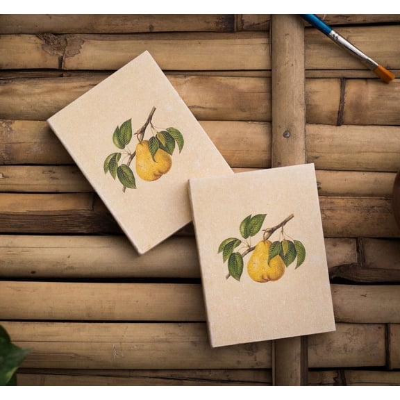 De Kulture Works fruit Artwork Pocket Diary 100 Pages, 125 GSM, Set of 2