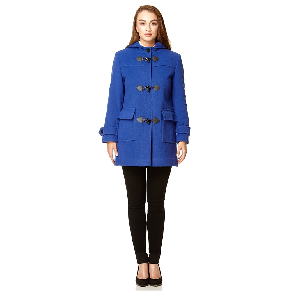 Blue duffle coat womens deals