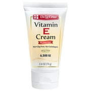 De La Cruz 6,500 IU Vitamin E Cream Facial Moisturizer Face Cream, 2.6 Oz Tube