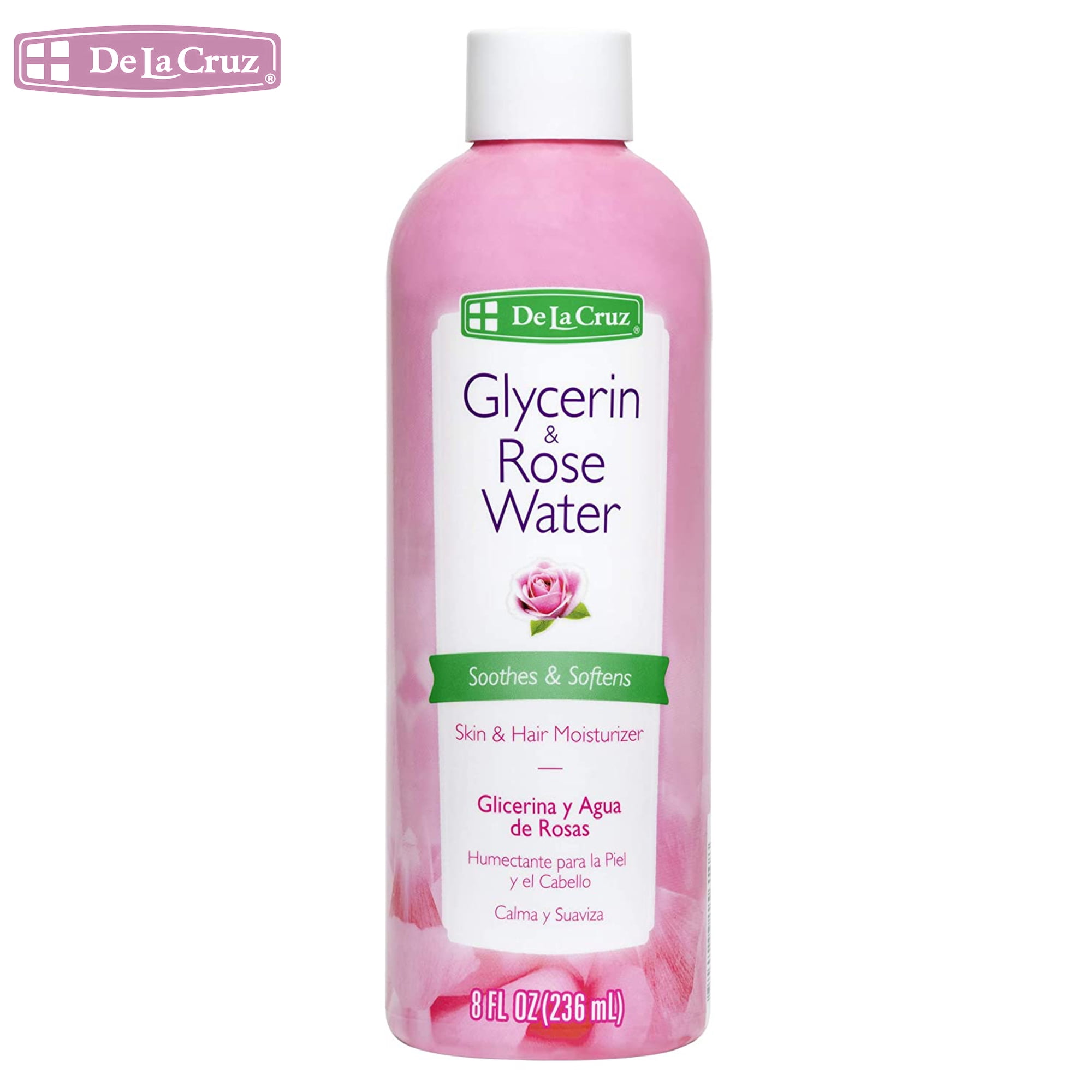 De La Cruz Glycerin and Rose Water Facial Toner Skin and Hair