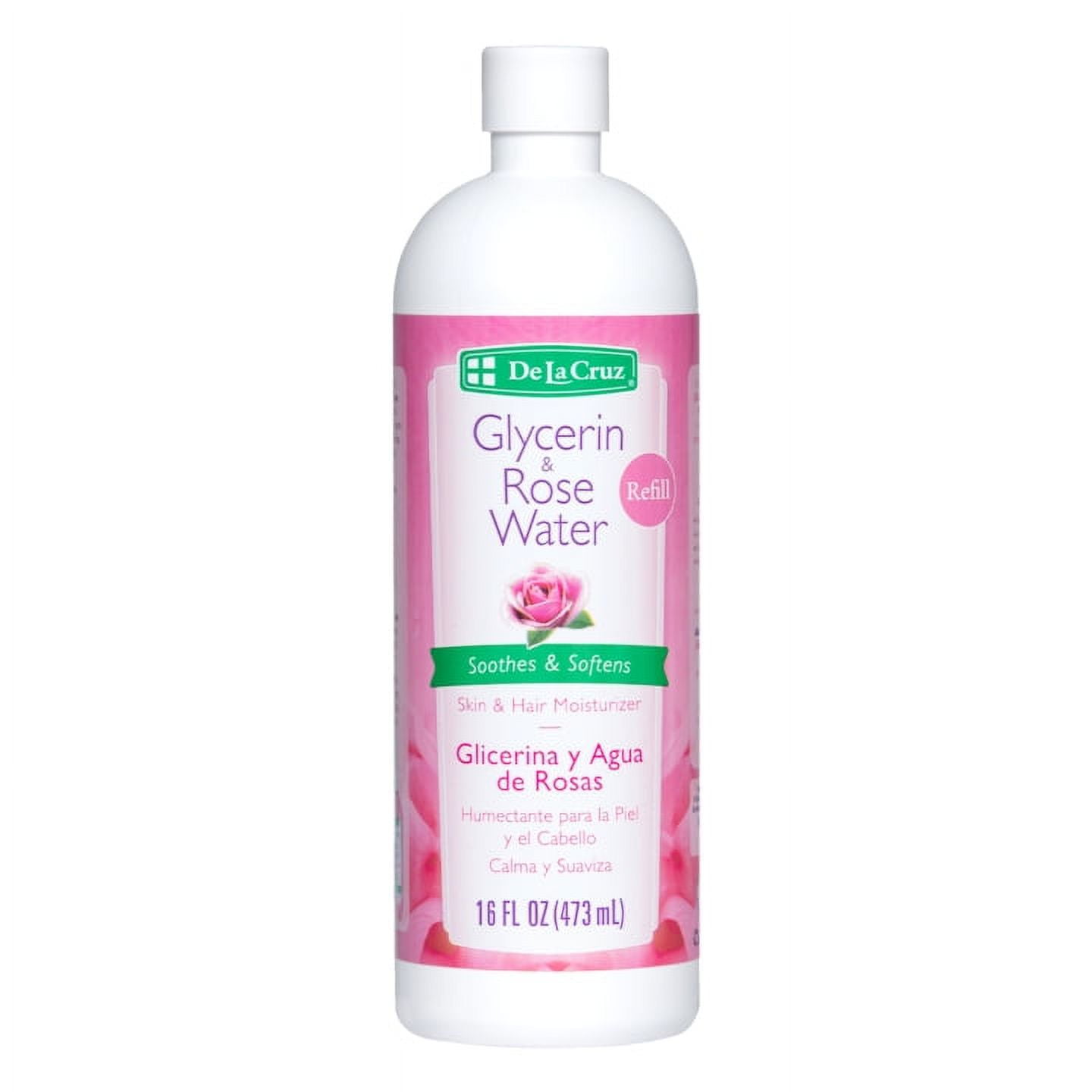 De La Cruz Rose Water Spray – Alkoholfreies Gesichtswasser Mit Rosenwasser