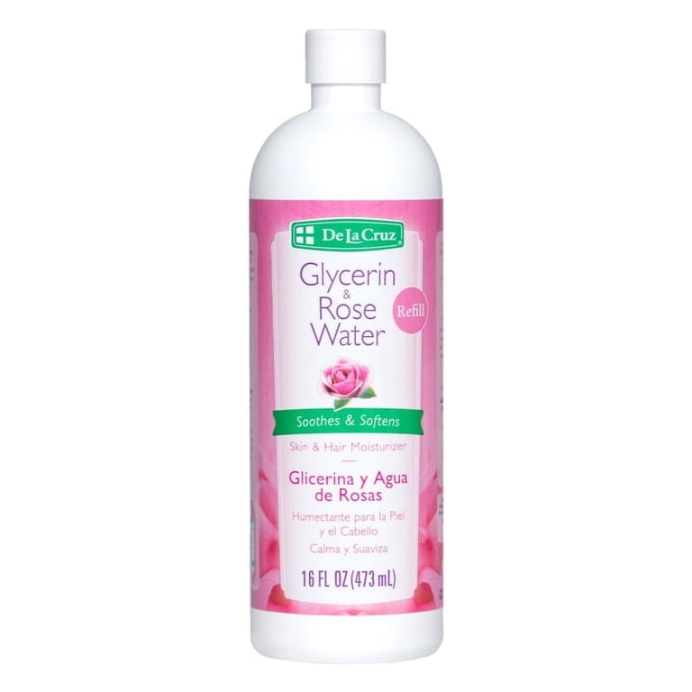 De La Cruz Rose Water & Glycerin Care Spray, Skin & Hair Hydrating