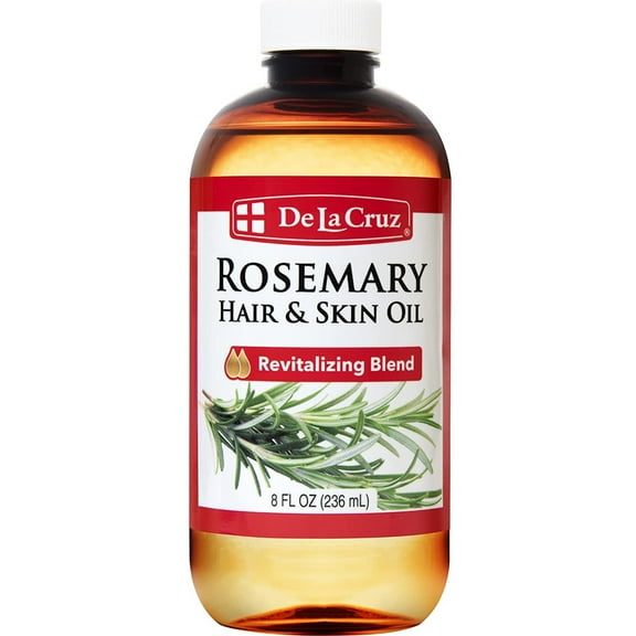 De La Cruz Rosemary Revitalizing Blend Hair Oils, 8 FL oz