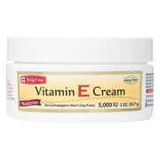 De La Cruz Vitamin E Cream Facial Moisturizer Face Cream, 5,000 IU, 2 Oz