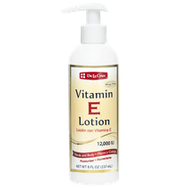 De La Cruz Vitamin E Lotion for Dry Skin with Aloe Vera, Almond Oil, and Avocado Oil 8 Fl Oz