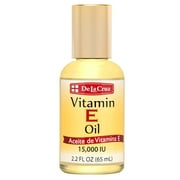 De La Cruz Vitamin E Oil for Face and Body 15,000 IU Anti-Aging Moisturizer 65 ml