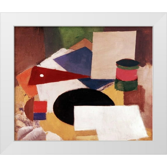De La Fresnaye, Roger 23x20 White Modern Wood Framed Museum Art Print Titled - Still Life