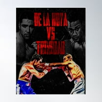 De La Hoya Vs Trinidad Poster Wall Art, Modern Wall Decor, 8x12 UNFRAMED