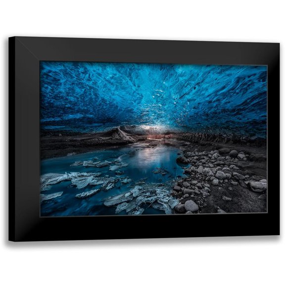 De La, Javier 14x11 Black Modern Framed Museum Art Print Titled - Ice Cave