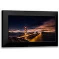 thumbnail image 1 of De La, Javier 18x12 Black Modern Framed Museum Art Print Titled - Golden Gate To Stars, 1 of 5