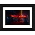 thumbnail image 1 of De La, Javier 18x13 Black Ornate Wood Framed with Double Matting Museum Art Print Titled - Snowy NYC, 1 of 4