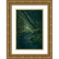 thumbnail image 1 of De La, Javier 23x32 Gold Ornate Wood Framed with Double Matting Museum Art Print Titled - Entering Fangorn, 1 of 4