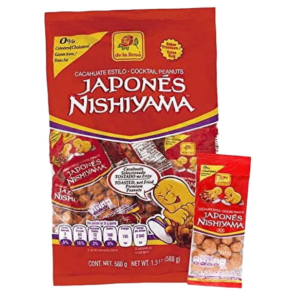 De La Rosa Cacahuate Estilo Japones Cocktail Japanese Peanuts 14 Pcs Mex Candy