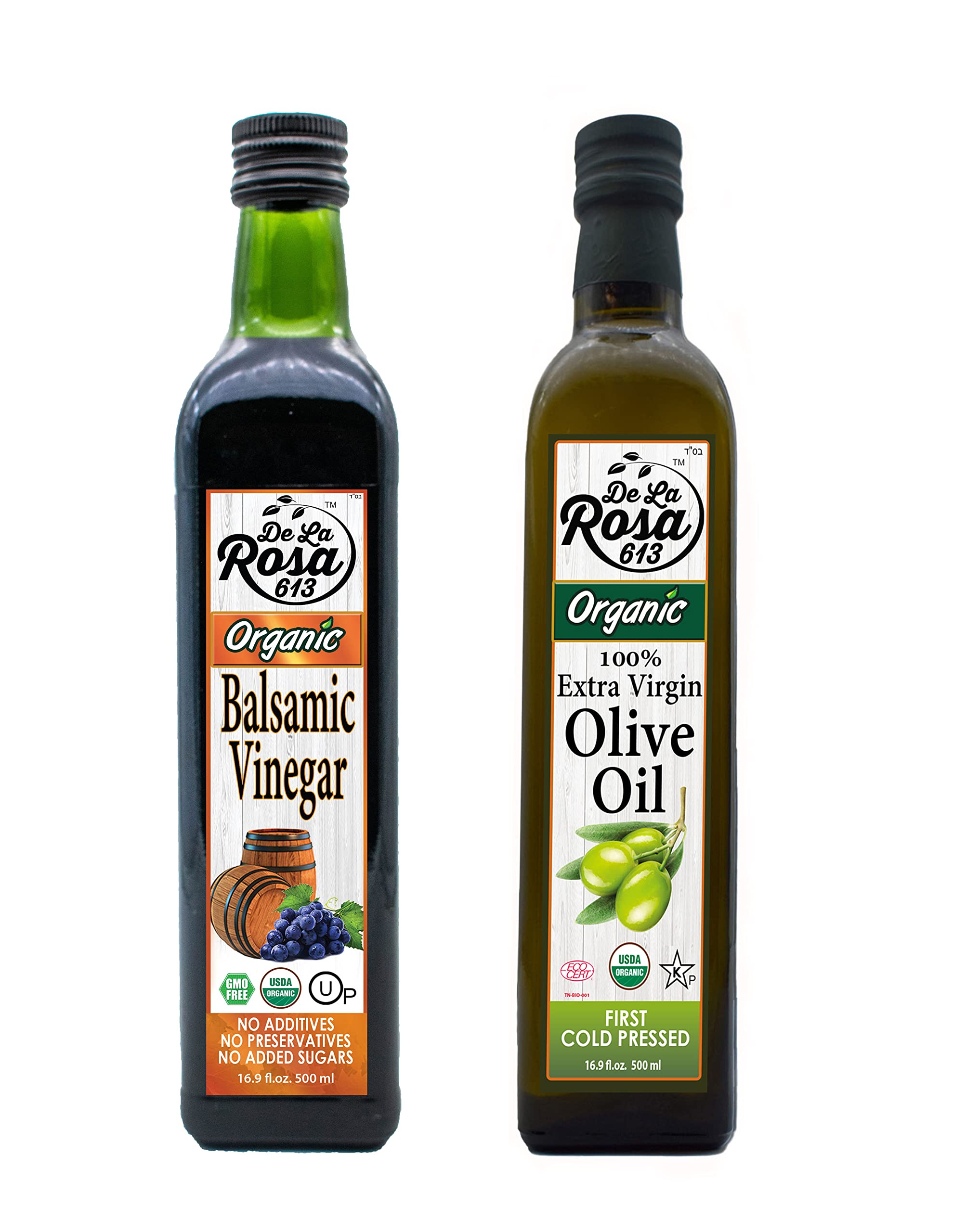 De La Rosa Organic Balsamic Vinegar & Organic Extra Virgin Olive Oil