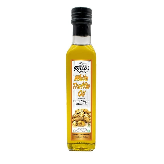 De La Rosa 613 White Truffle Oil, First Cold Pressed, 8.45 Oz