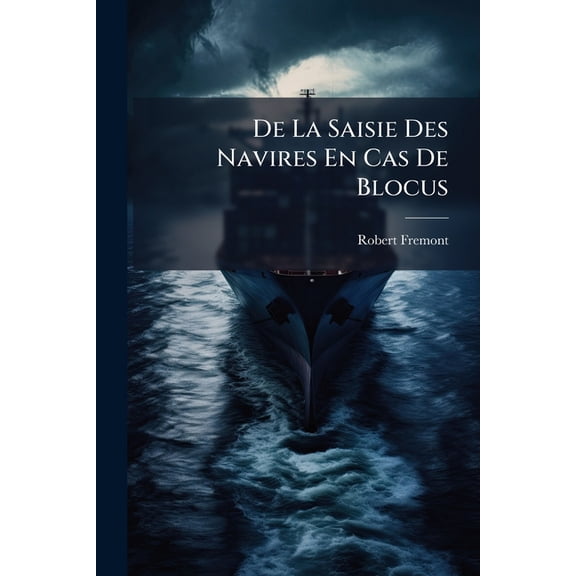 De La Saisie Des Navires En Cas De Blocus (Paperback)