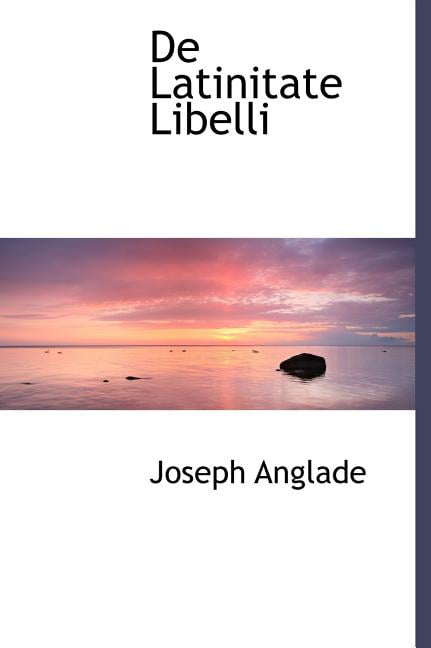de Latinitate Libelli (Hardcover)