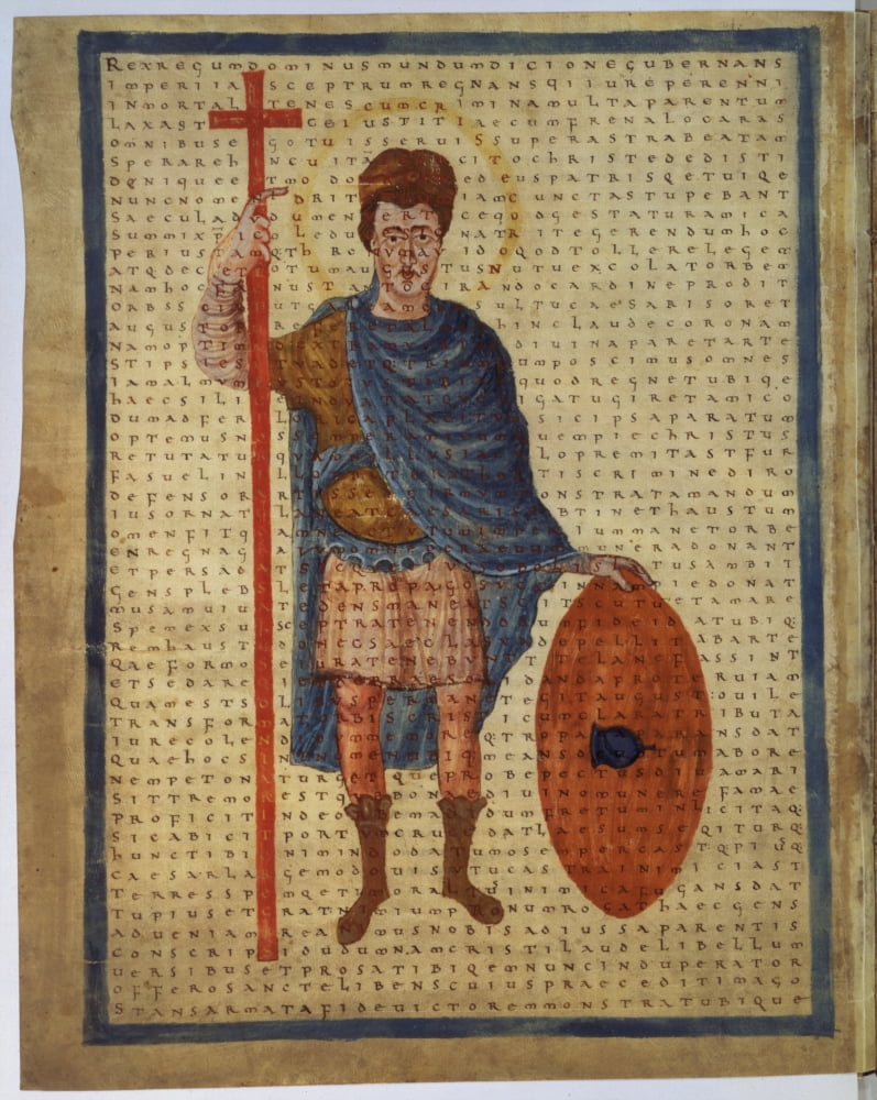 De Laudibus Sanctae Crucis Louis The Pious Canvas Art - (18 x 24)