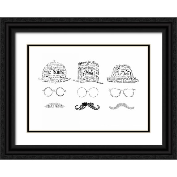 De Lauzun, Marion 14x11 Black Ornate Wood Framed with Double Matting Museum Art Print Titled - As The French Say-Men