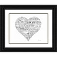 thumbnail image 1 of De Lauzun, Marion  32x25 Black Ornate Wood Framed with Double Matting Museum Art Print Titled - As The French Say-Heart, 1 of 4