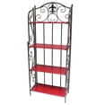 thumbnail image 1 of De Leon Collections Fleur De Lis Wrought Iron Baker's Rack, 1 of 1