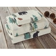 thumbnail image 1 of De Leon Collections Sunland Bear Pine Tree Evergreen Forest Sheet and Pillowcase Set - Size: Full/Double 4-Piece Sheet and Pillowcase Set, 1 of 1