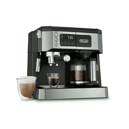 De'Longhi - Digital All-in-One Combination Coffee and Espresso Machine - Black and Stainless Steel