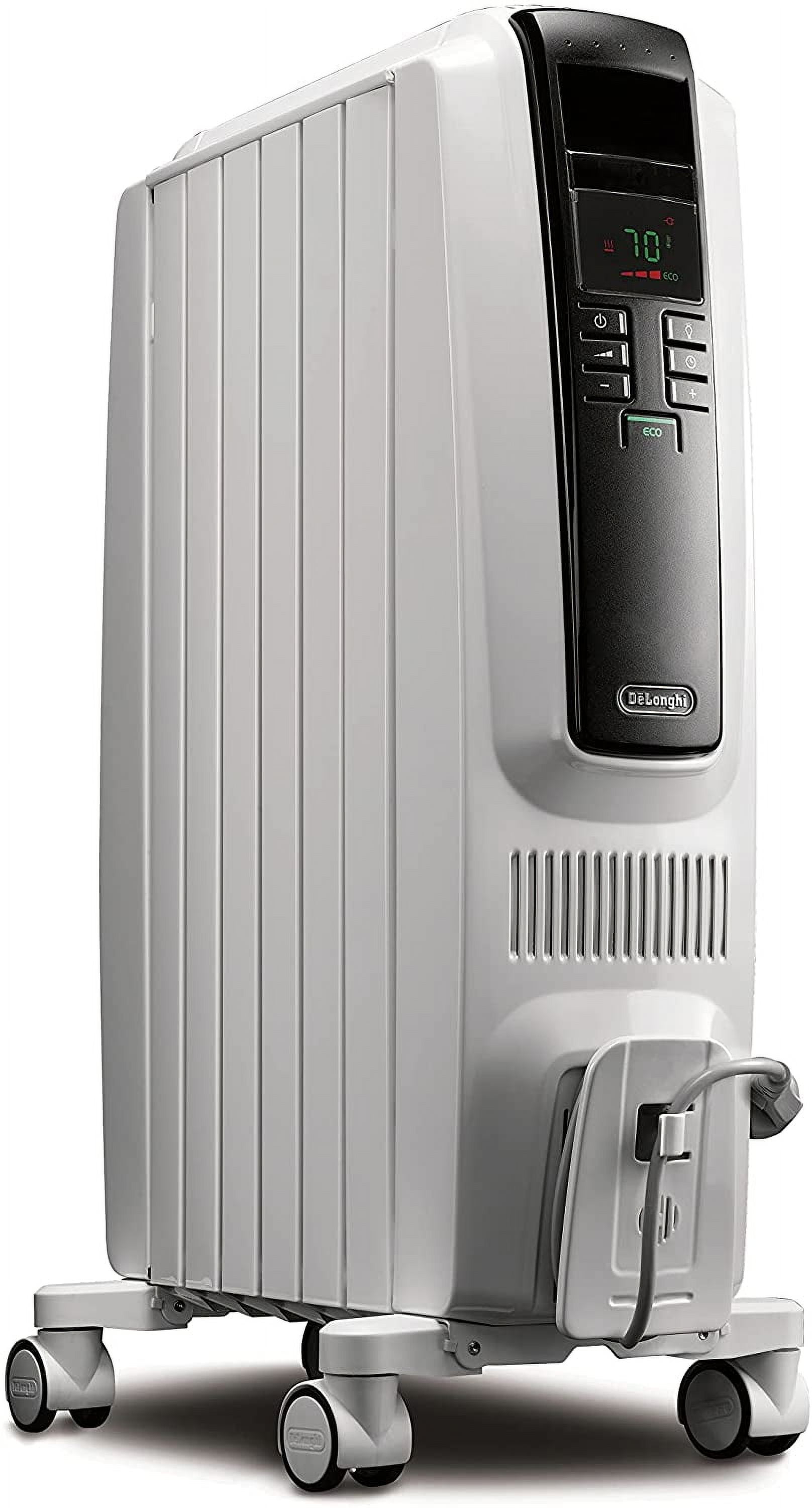 Digital Oil Filled Electric Heater De'Longhi Dragon Digital Oil Filled Radiator Heater, 1500W Electric