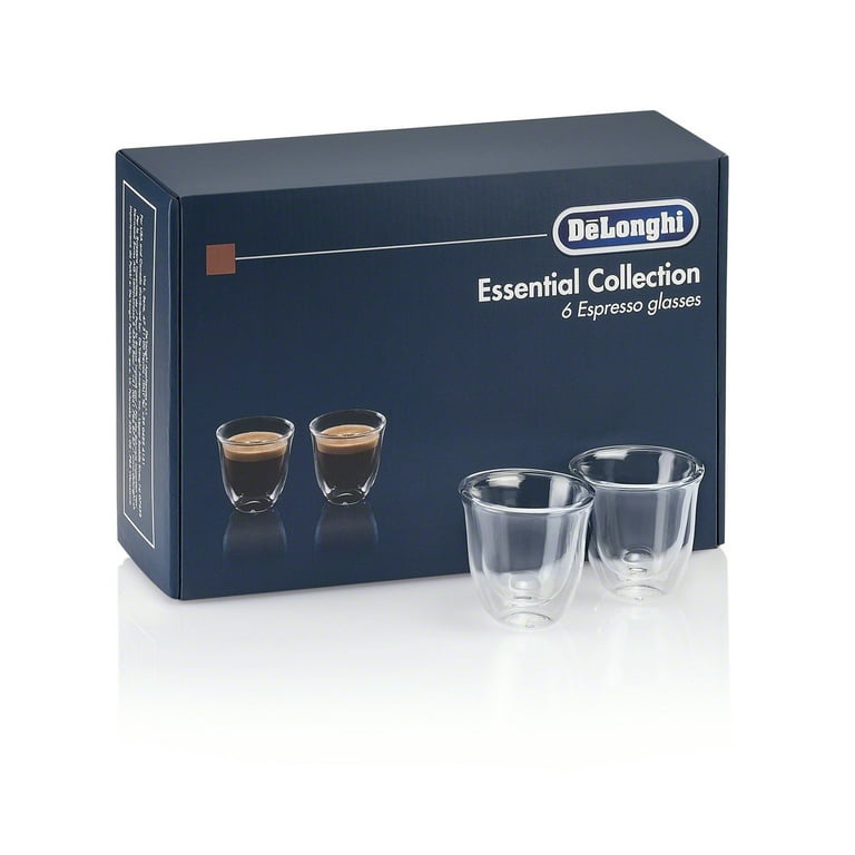 DeLonghi Essential Collection (6) Glass Gift Set – Espresso Double Wall  Thermal Glasses – DLSC302 - Cam Care Device Sdn. Bhd.