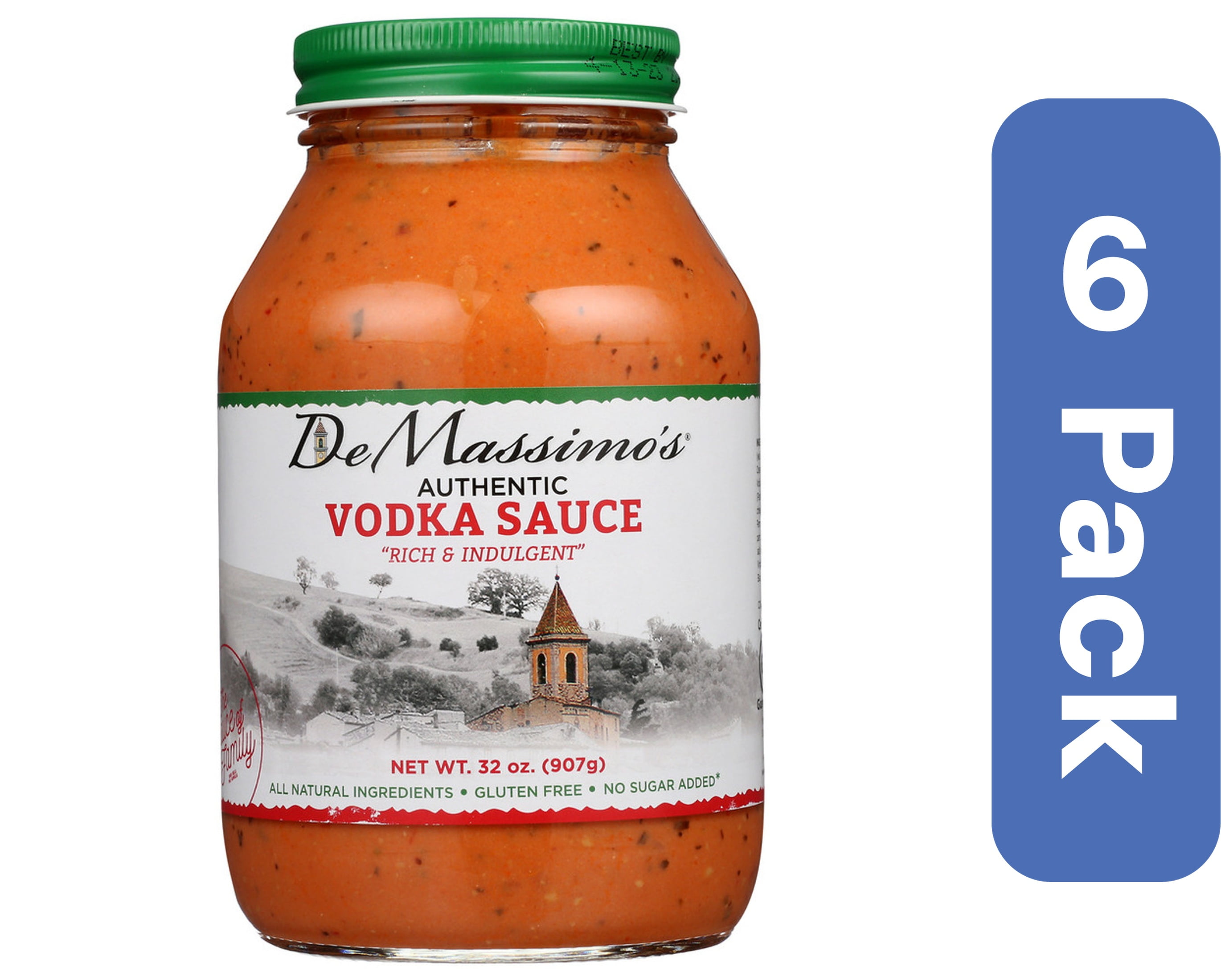 De Massimo's Authentic Vodka Sauce 32 oz (Pack of 6)